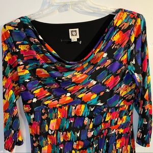 NEW W/ TAGS ANN KLEIN BRUSHSTROKE DRESS WOMENS SIZE 10